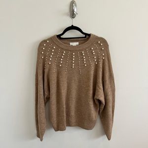 Sweater with Pearls